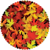 رومیزی مخمل طرح برگ سایز 50 در 50 مدل T15-93 شرکت رنس