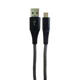 کابل شارژر تبدیل USB به MicroUSB رنگ سفید-مشکی | هدیش