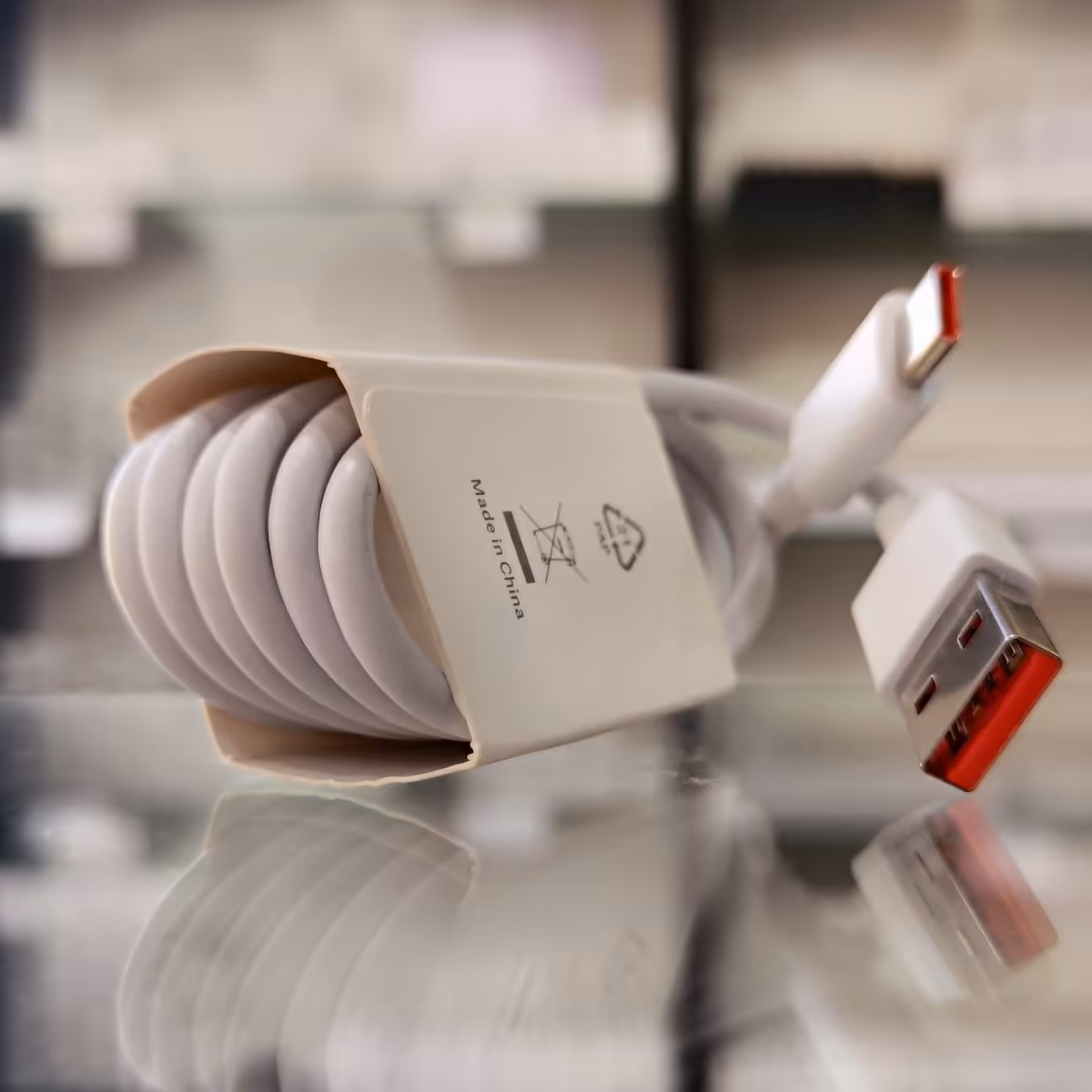 کابل 33w تایپ سی Type C سرجعبه شیائومی با توان 33 وات با فناوری توربو شارژ یا فوق سریع  با ضمانت 