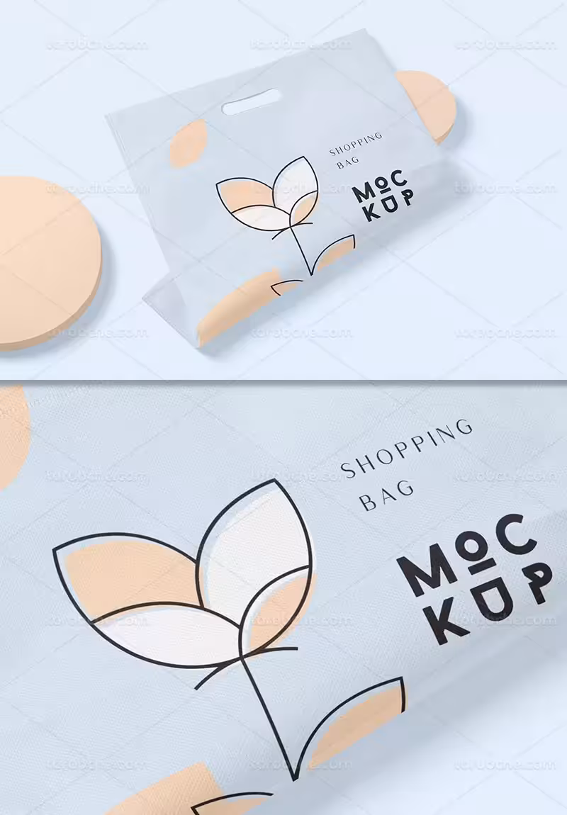 موکاپ کیسه پلاستیکی با کیفیت | گرافیک با طعم تربچه