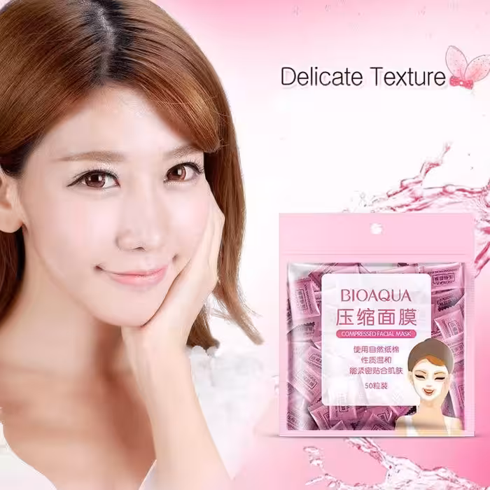 💓ماسک قرص ورقه ای فشرده بیوآکوا.12عددی – Bioacqua 50-sheet compact tablet ma