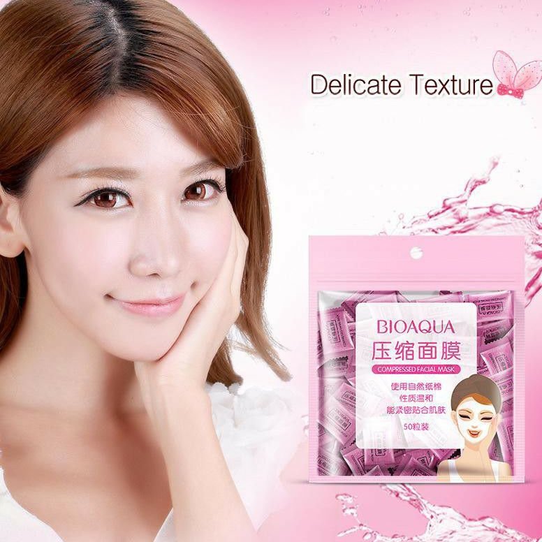💓ماسک قرص ورقه ای فشرده بیوآکوا.12عددی – Bioacqua 50-sheet compact tablet ma