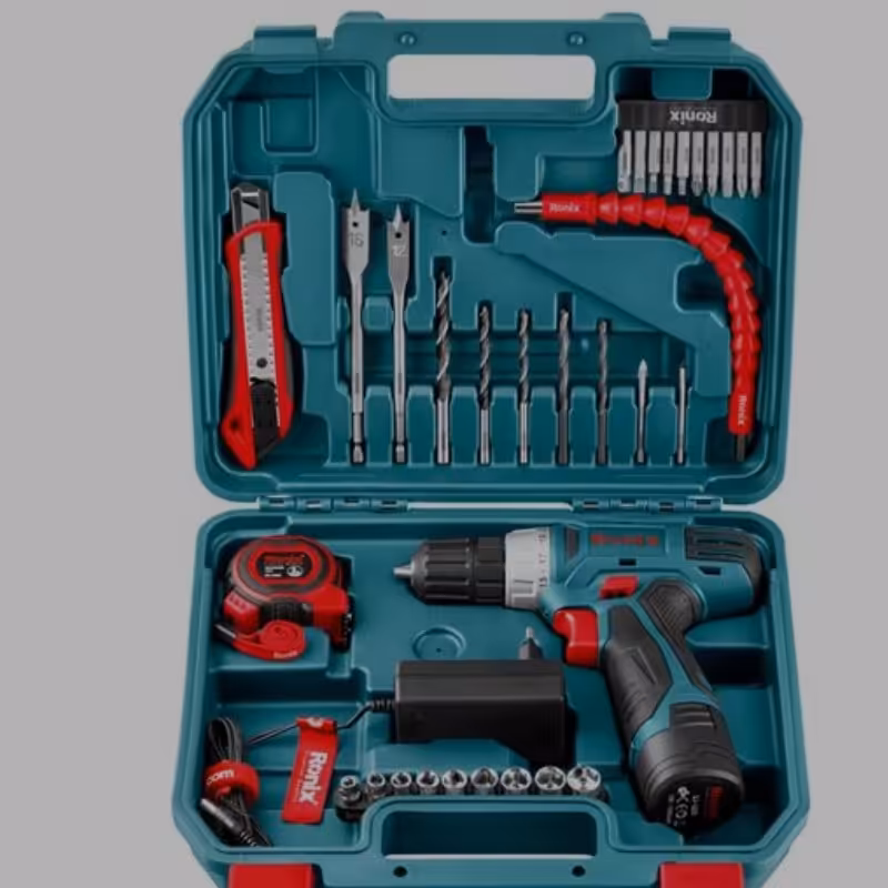 کیت دریل شارژی رونیکس 35 پارچه 12 ولت 