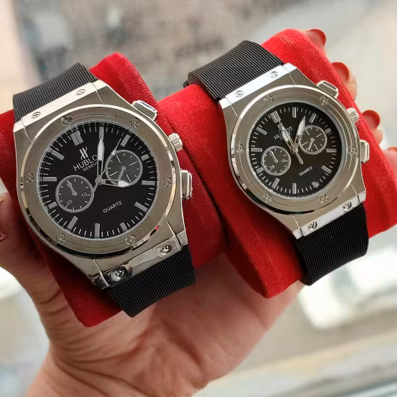 ست زنانه مردانه ساعت مچی هابلوت طرح کرنو  HUBLOT