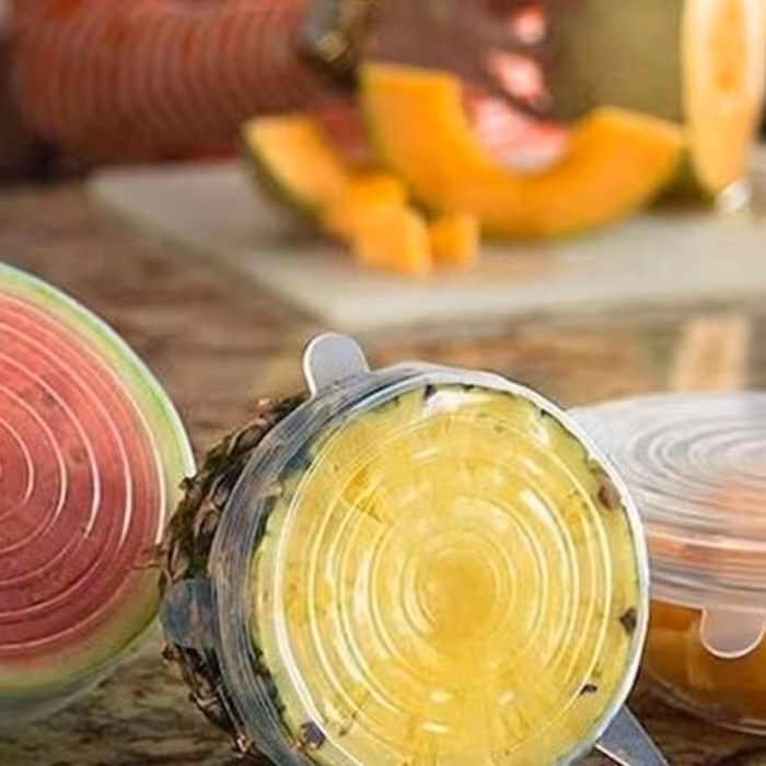 درپوش سیلیکونی شفاف 6عددی