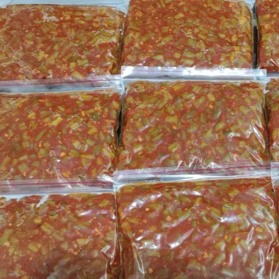 لوبیا سرخ شده پخته شده با گوجه 400گرمی