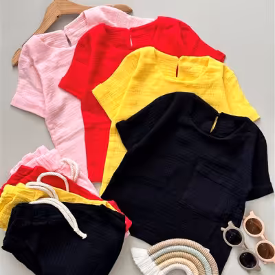 تیشرت و شورتک موسلین