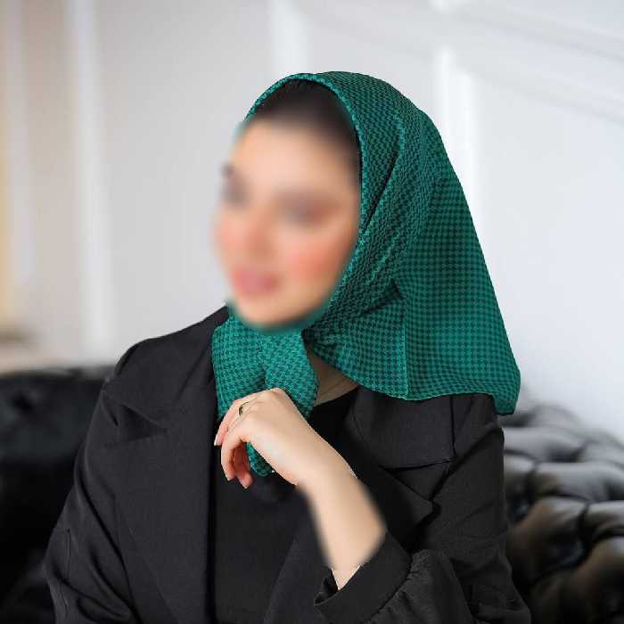 مینی اسکارف (باندانا) سبز ارسال رایگان 