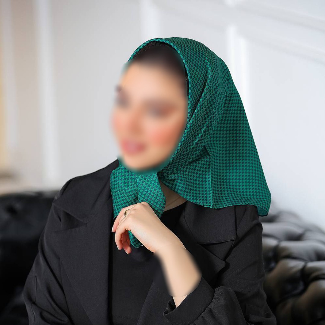 مینی اسکارف (باندانا) سبز ارسال رایگان 