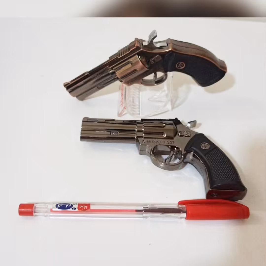 فندک تفنگی طرح 3 جنس پلاستیک فشرده نسوز