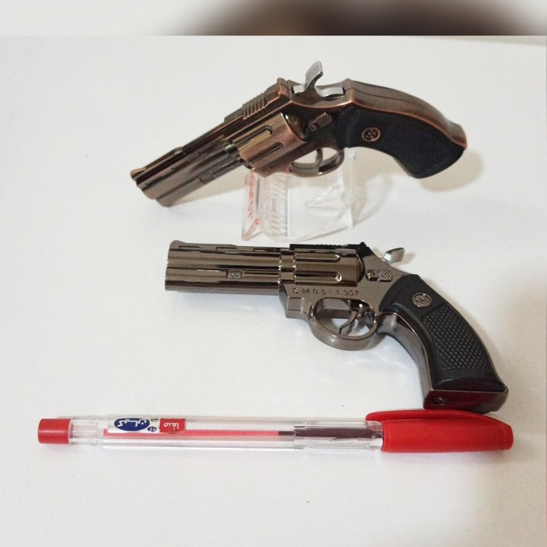 فندک تفنگی طرح 3 جنس پلاستیک فشرده نسوز