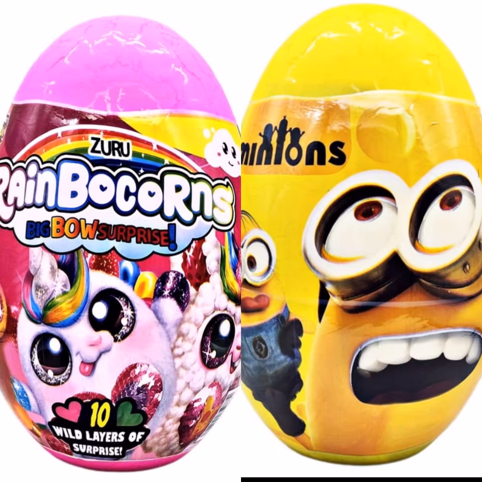 سوپرایز  تخم دایناسور سوپر سایز  طرح یونی کرن و مینیون ها