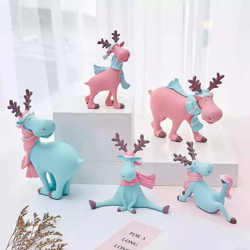 دکوری مجسمه ست گوزن