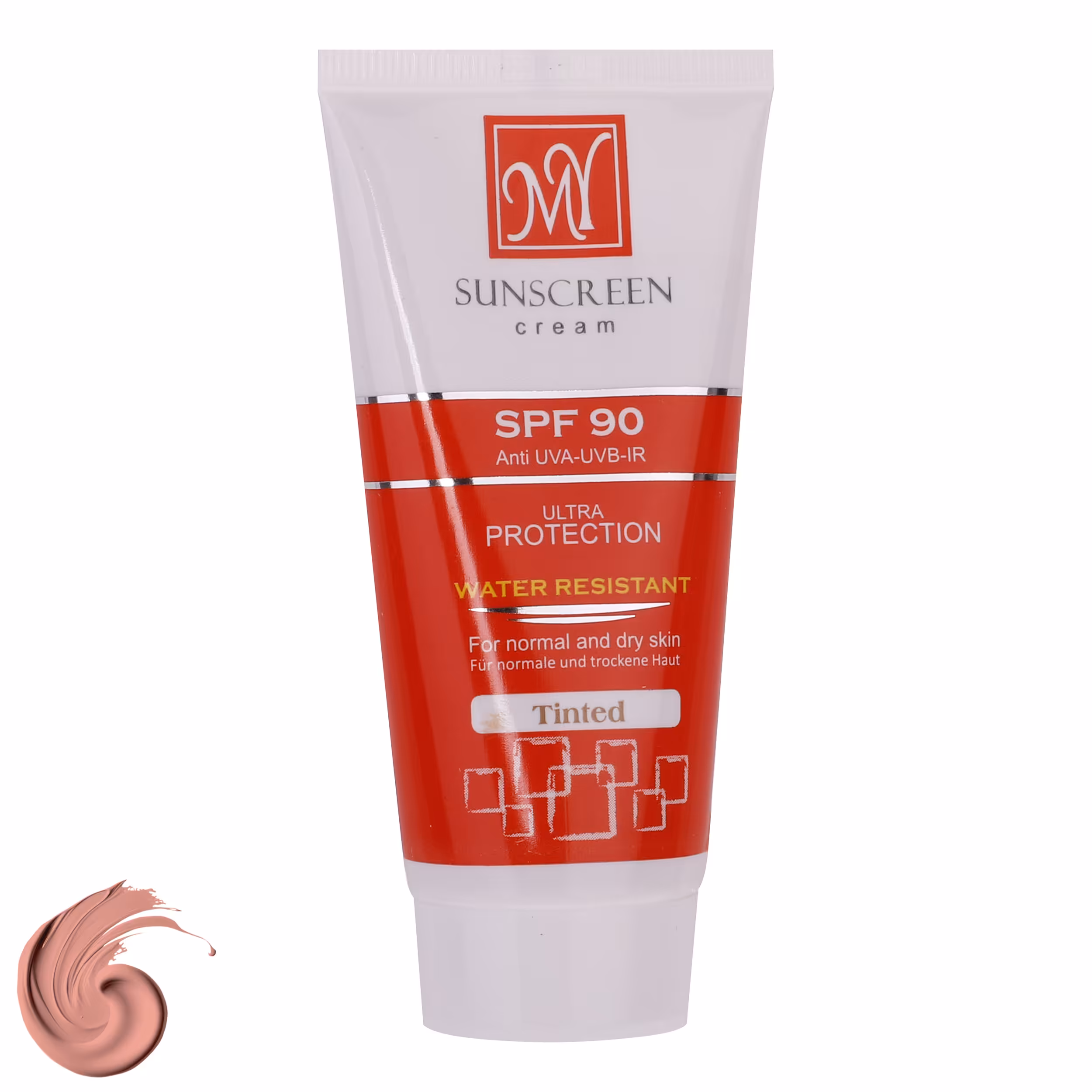 کرم ضدآفتاب SPF90 رنگی مای مناسب پوست‌های نرمال و خشک حجم 50 میلی‌لیتر