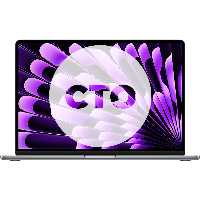 مک بوک ایر 15 اینچ 2024 سری M3 کاستوم پردازنده 8core - 10core حافظه رم 24 گیگابایت هارد 2 ترابایت خاکستری Z1BP0006V - Hiappleir