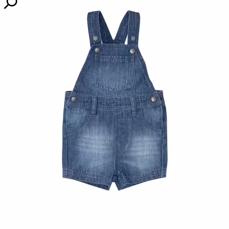 سرهمی (شلوارک پیش بندی) جین لوپیلو 2 تا 4 ماه 