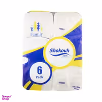 دستمال کاغذی 250 برگ شکوه مدل اقتصادی بسته 6 عددی
