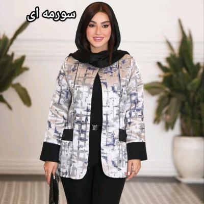 مانتو مجلسی مزونی ژاکارد ترک مدل یسنا