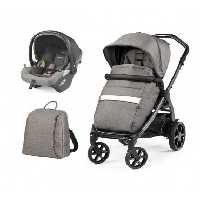 ست 3 تکه کالسکه پگ پرگو مدل Peg-Perego Book City Grey