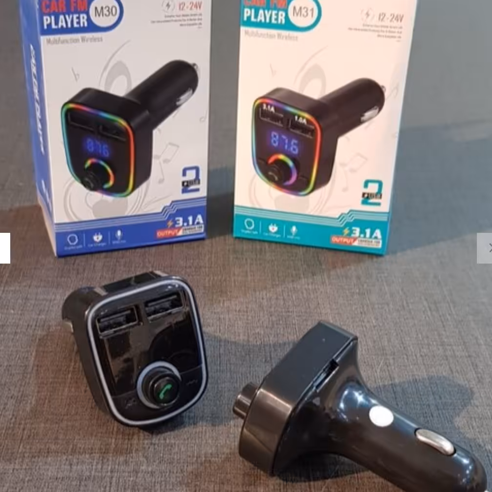 مبدل فندکی LED دار مدل  fm player M31 (اصلی کیفیت عالی)