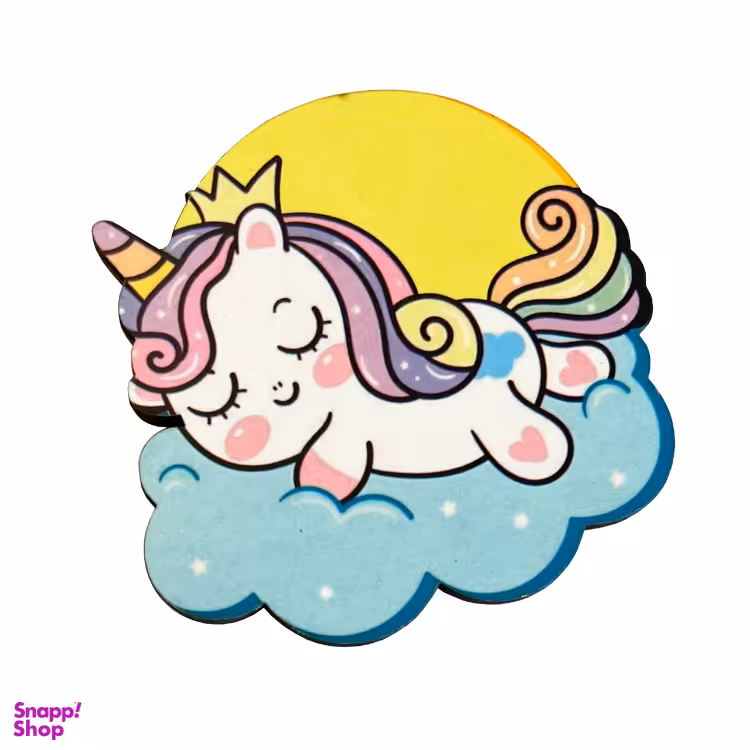 آینه جیبی دست ساز طرح پرنسس یونیکورن خوابالو