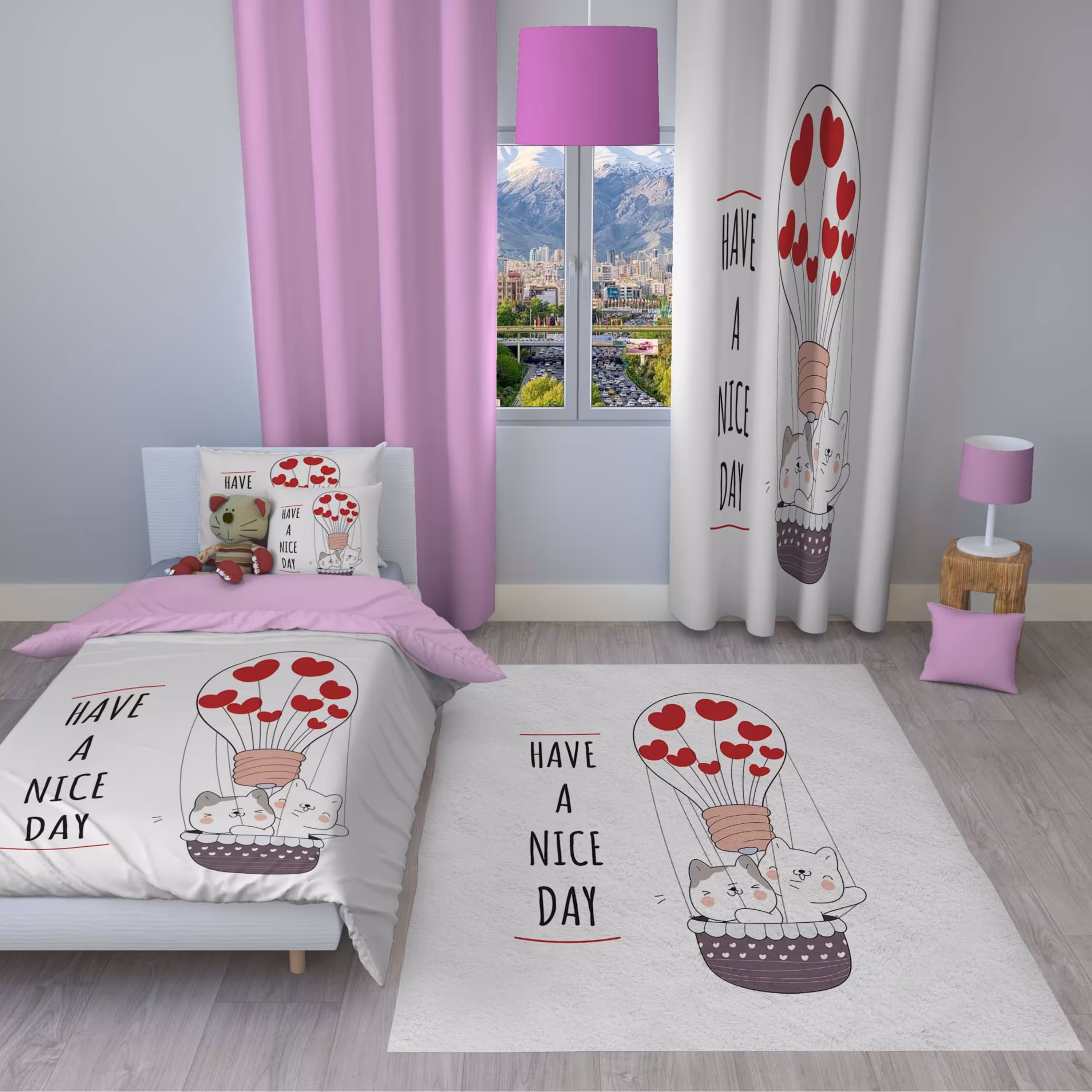 سرویس روتختی مدل 147 یک نفره 4 تکه سایز 140x230