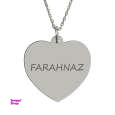 گردنبند نقره زنانه طرح فرحناز کد 01