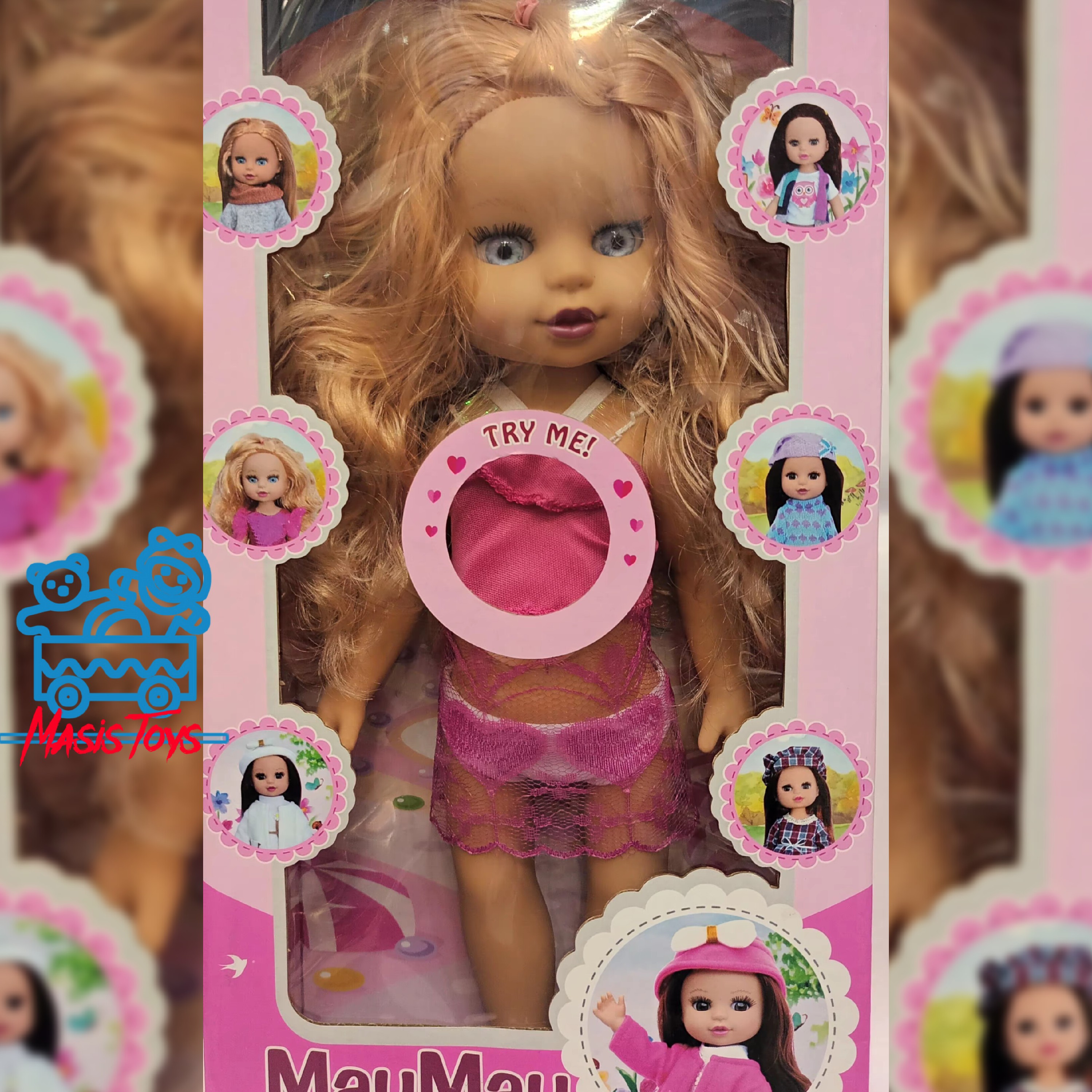 عروسک تمام گوشتی صدار جنس خوب وارداتی دست پا متحرک مناسب برای گروه سنی سه به بالا دو مدل 