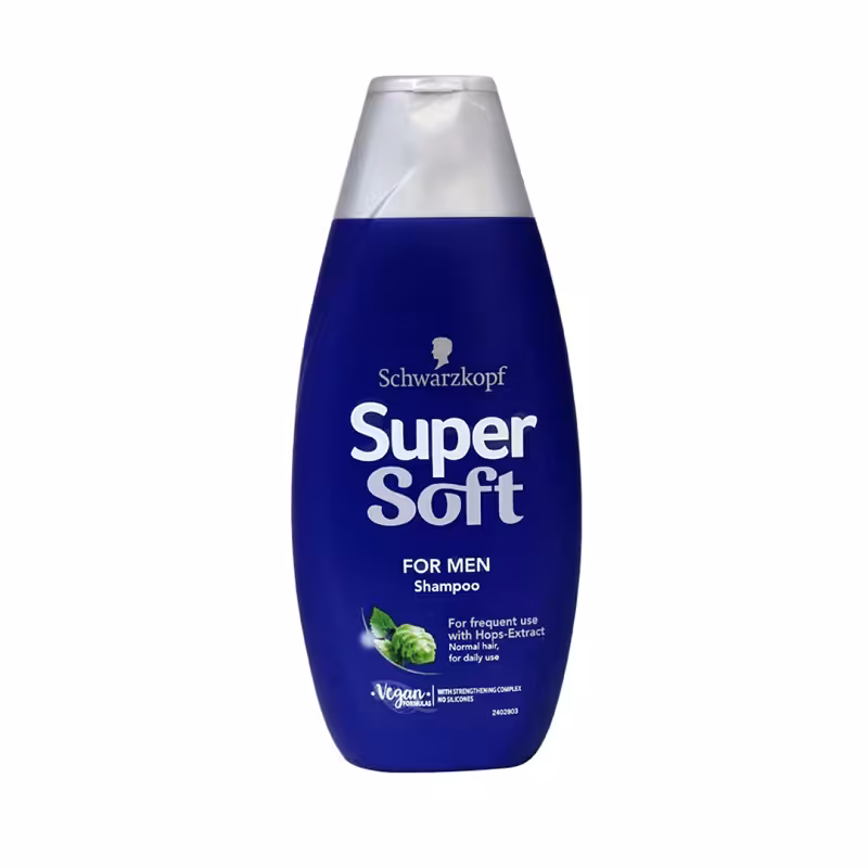 شامپو تقویت کننده شوارتزکف مدل SUPER SOFT مردانه حجم 400 میل
