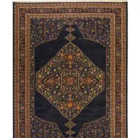 فرش ماشینی مرینوس طرح قاجار کد 600162 دوازده متری