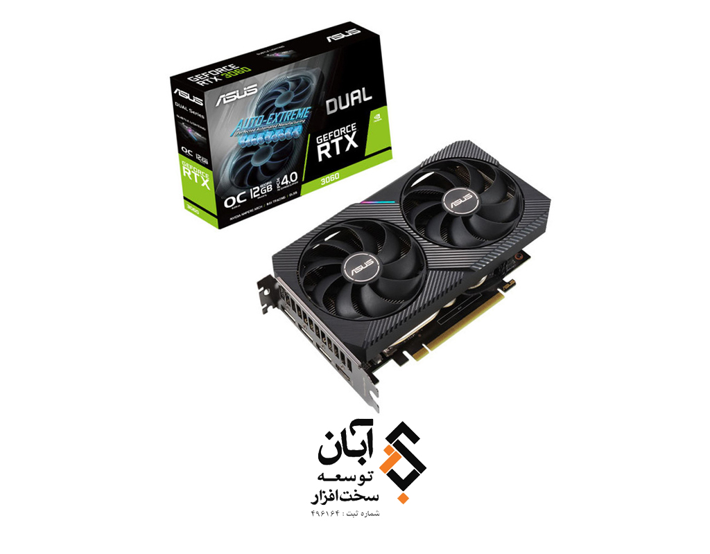 کارت گرافیک 12 گیگابایت ایسوس مدل DUAL RTX 3060 O12G