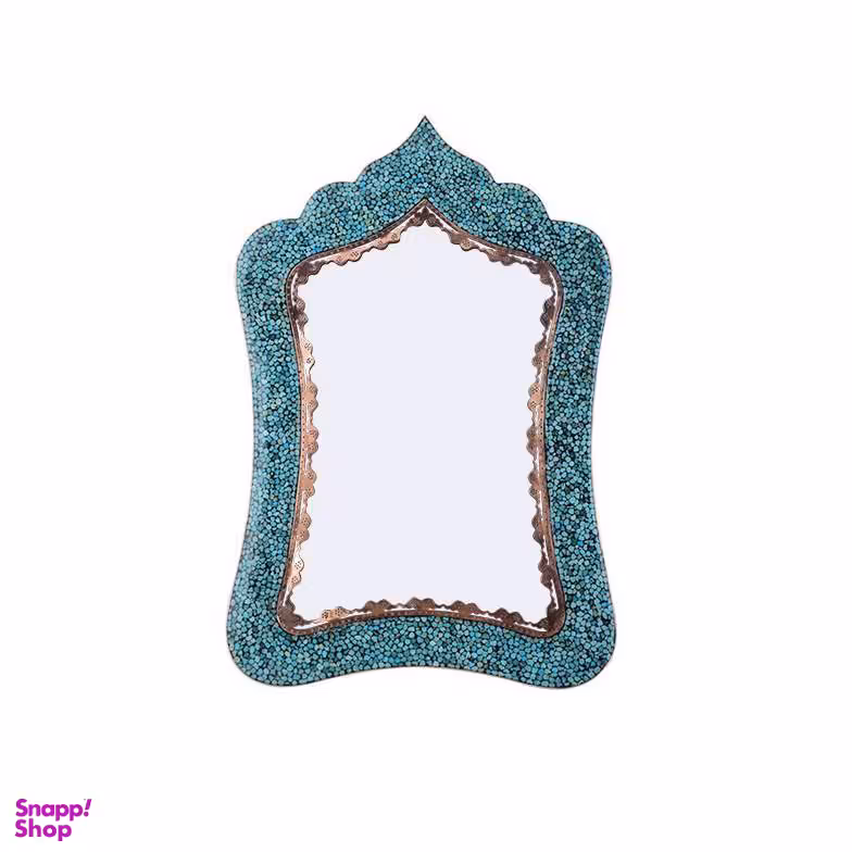 آینه مستطیل فیروزه کوبی آقاجانی کد 2