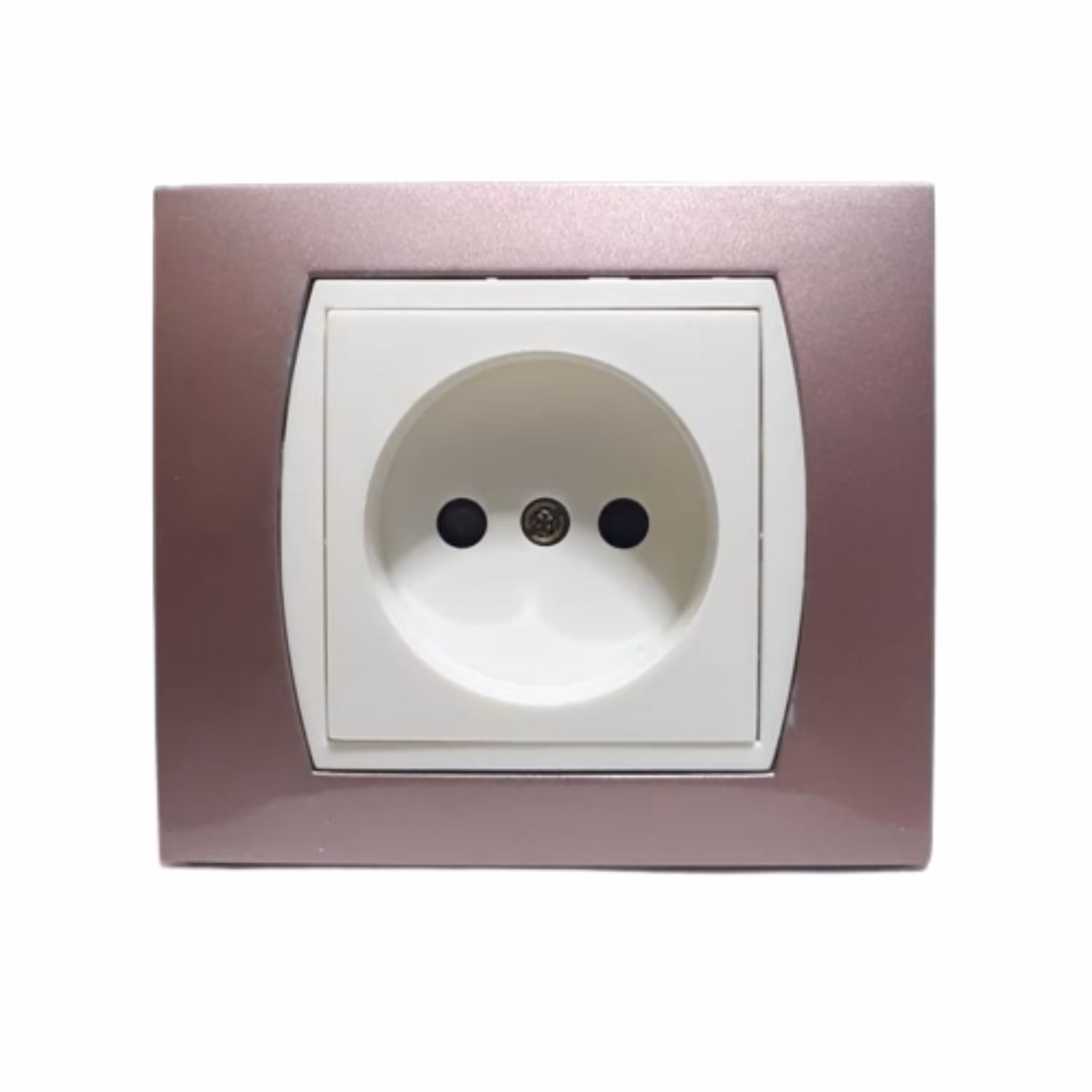 پریز برق جهان الکتریک مدل زایس با قاب دور یاسمنی