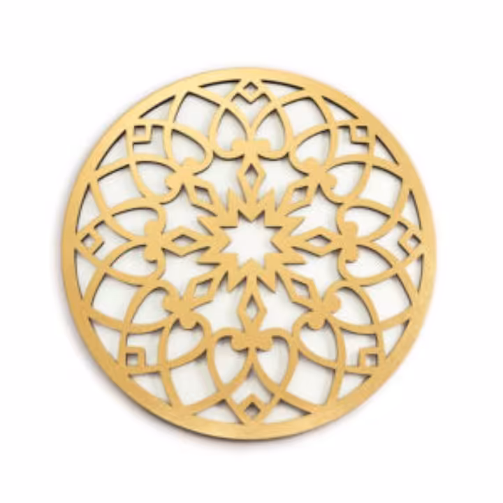 زیر بشقابی ، در دو رنگ طلایی و نقره ای،بسته 4 عددی،سایز25 سانت