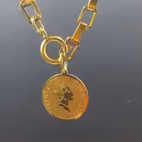 گردنبند رومانتویی باکسی فوق ضخیم الیزابت استیل ضد حساسیت رنگ ثابت کد 532