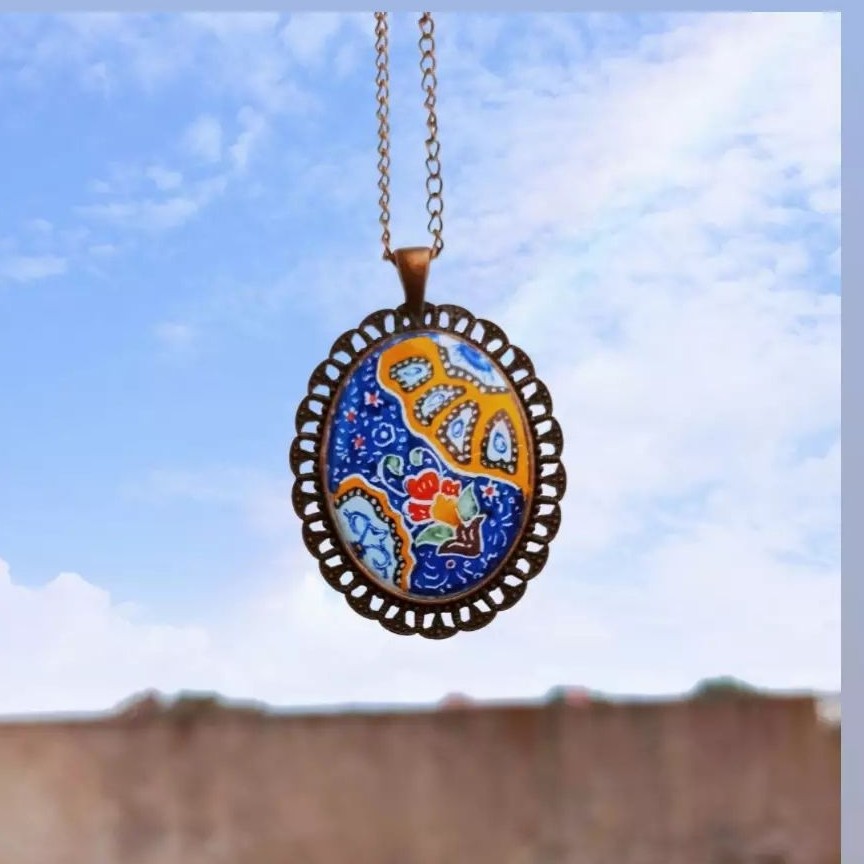 گردنبند میناکاری مدل نیکو