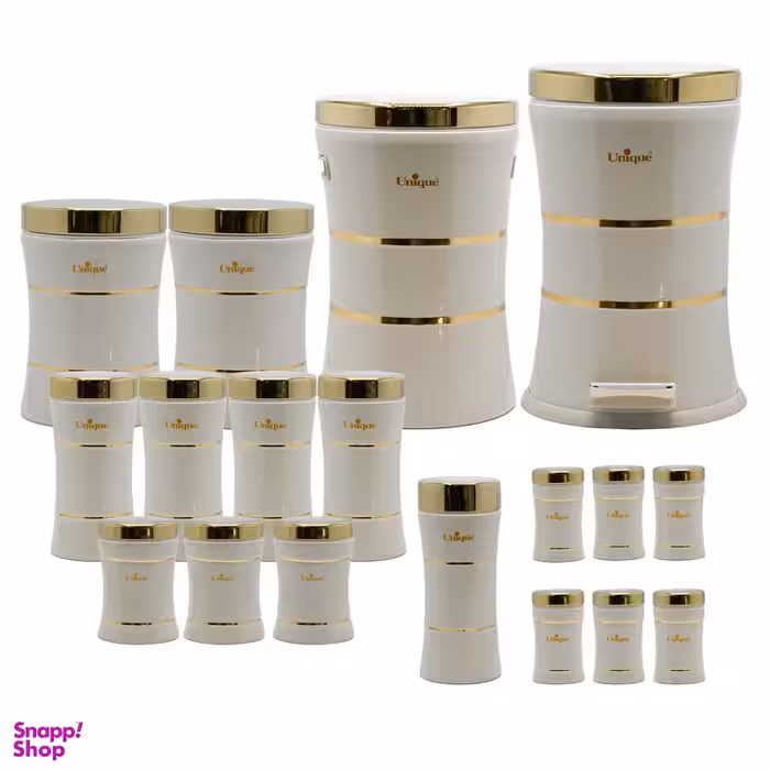 سرویس آشپزخانه 18 یونیک پارچه مدل کمر باریک K_T کد 4690