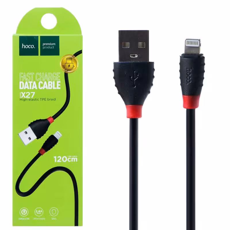 کابل شارژ آیفون Hoco X27 1.2m