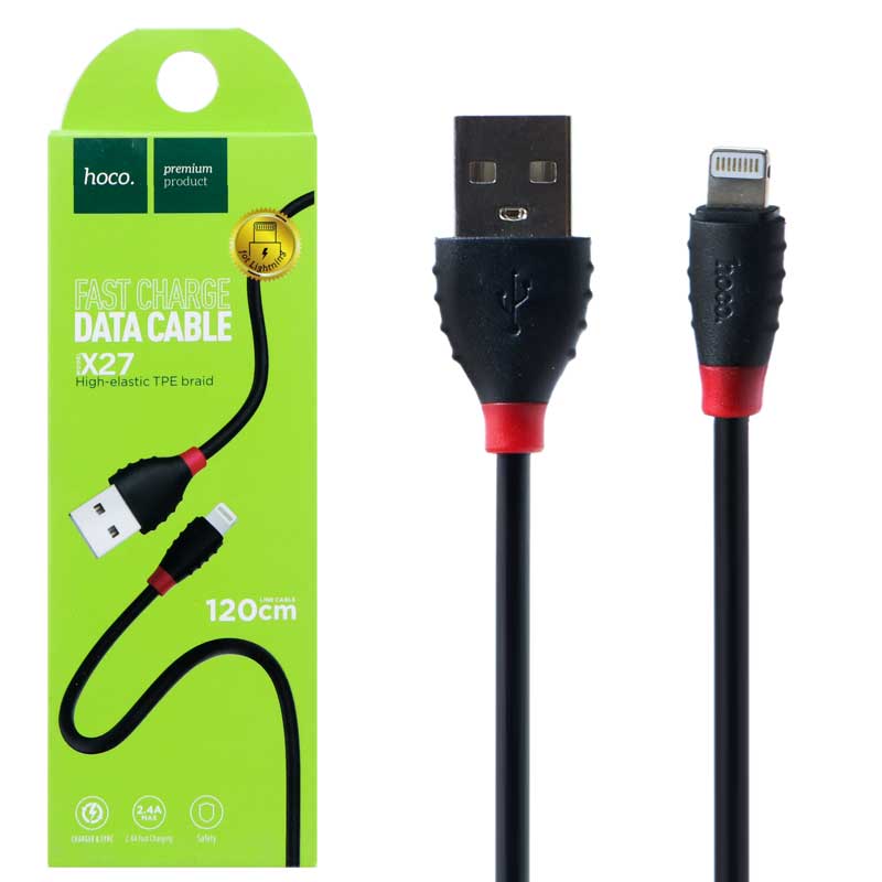 کابل شارژ آیفون Hoco X27 1.2m