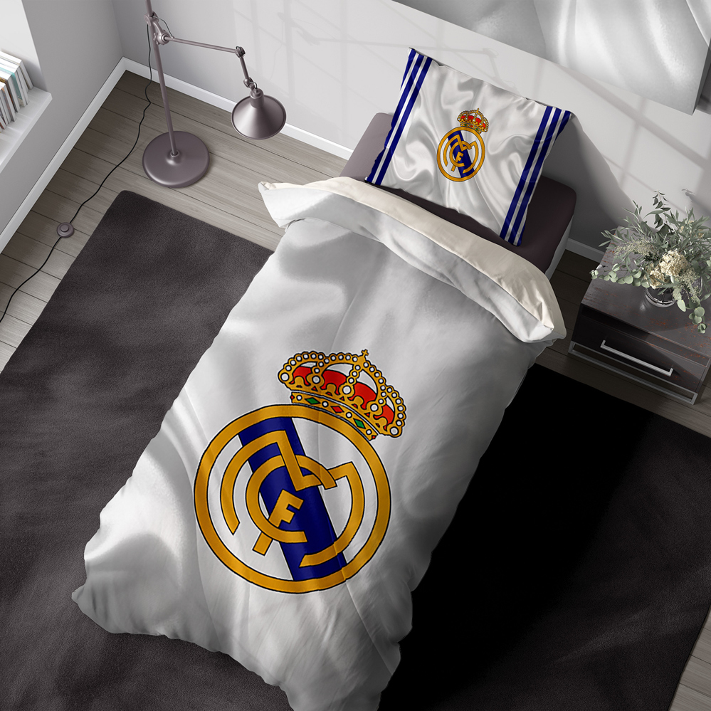 ست لحاف پسرانه فوتبالی طرح رئال مادرید BAs-4380