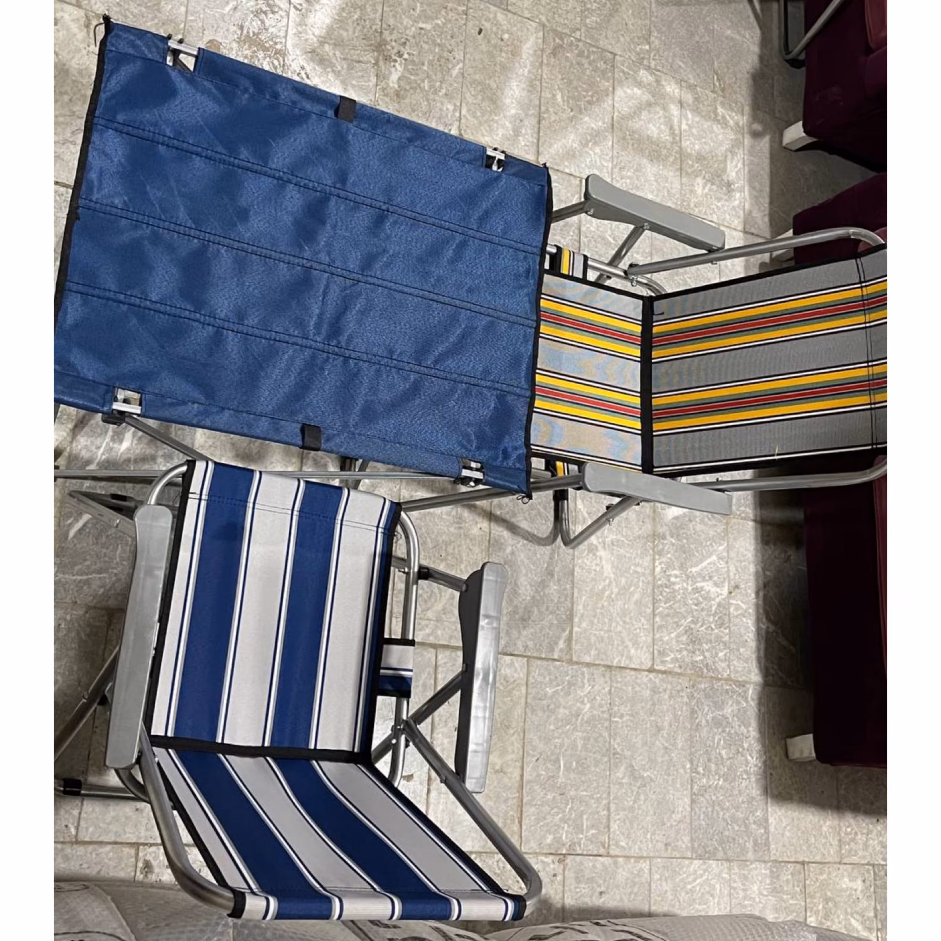 ست دو نفره میز و صندلی تاشو مسافرتی 8 فنره 