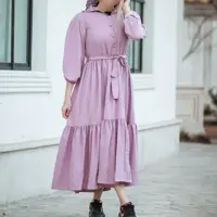 مانتو پیراهن چین دار عروسکی بلند یلدایی ، پیراهن بارداری حاملگی شیردهی سایز بزرگ 