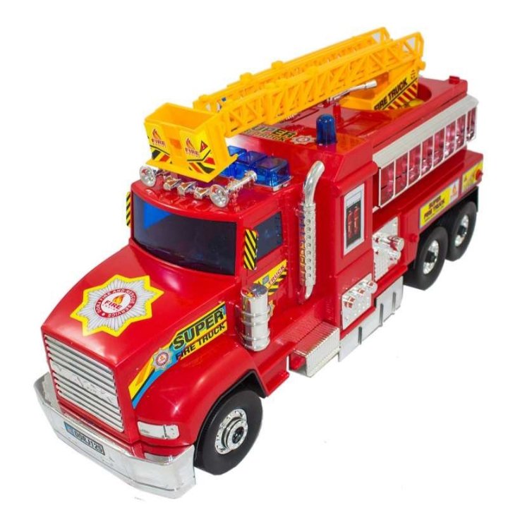 اسباب بازی ماشین آتشنشانی نردبان دار قدرتی