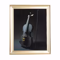 تابلو آینه ای ویولون 40 در 50 سانتیمتر چاپ روی شیشه