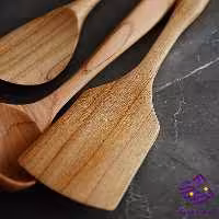 کفگير چوبي اعلا برگردان کاج سفيد