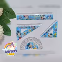 پک ریاضی جنس شیشه ای  در طرح های فانتزی خط کش  نقاله و دو نوع گونیا