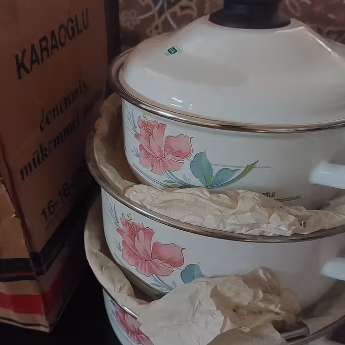 قابلمه لعابی 6پارچه ضخیم  ترک