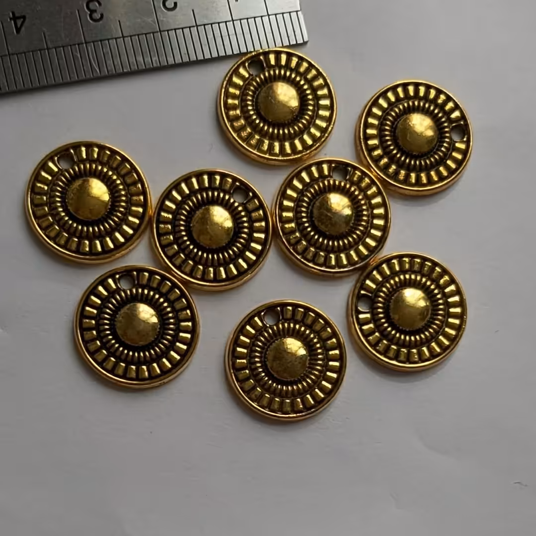 پک 6عددی خرجکار اویز گرد طلایی