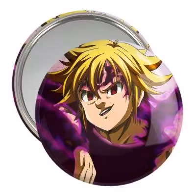 آینه جیبی خندالو مدل ملیوداس و اسکنور انیمه هفت گناه کبیره کد 17572