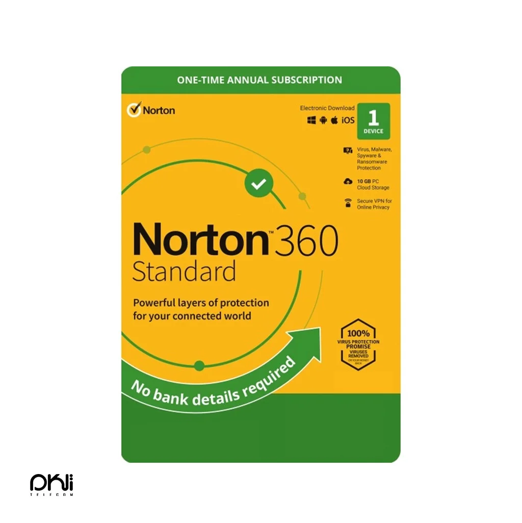 قیمت آنتی ویروس اورجینال نورتون norton 360 standard - تلکام